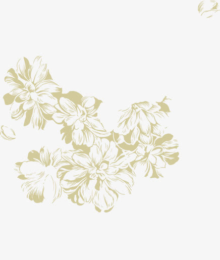 创意合成花卉纹理图案形状免抠