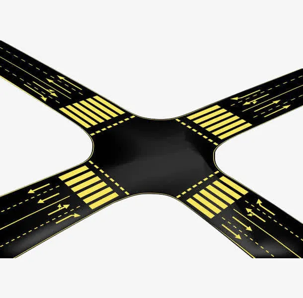 宽阔的十字路免抠