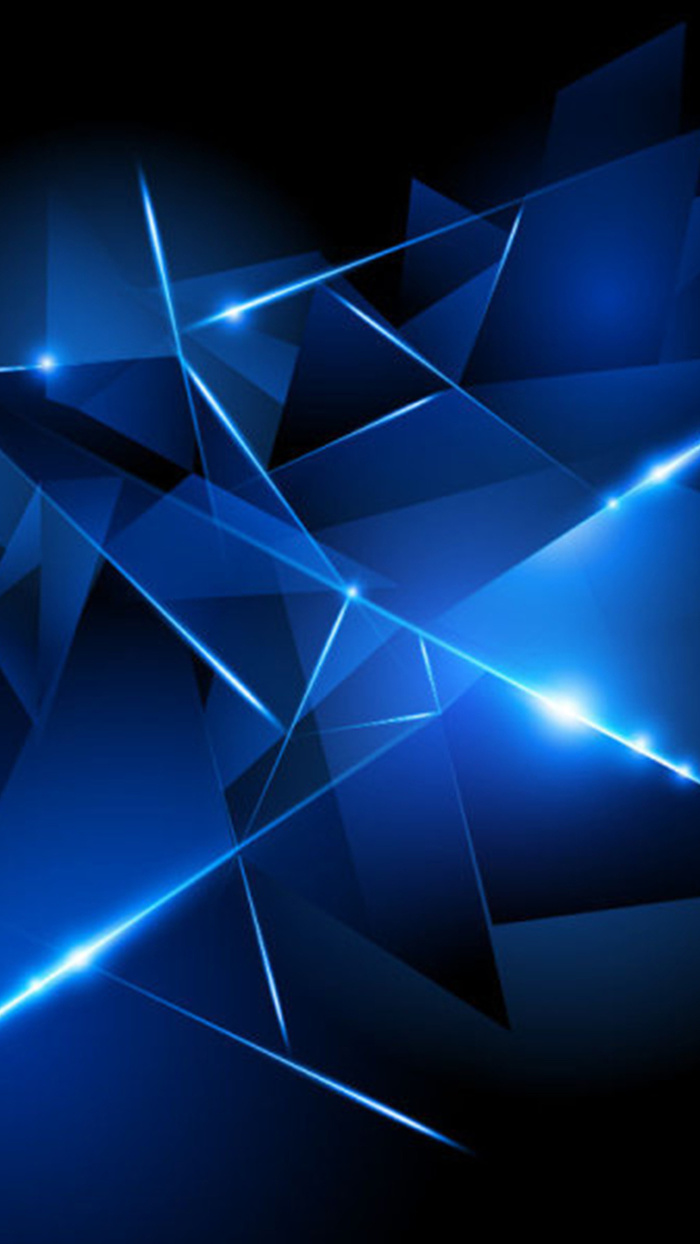 抽象光晕三角行蓝色h5背景高清