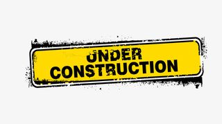 黄色道路指示边框免抠