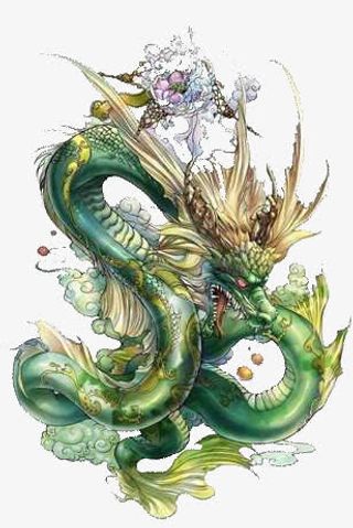 威武青龙卡通免抠