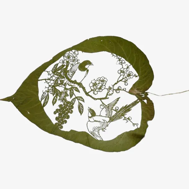 喜鹊剪纸免抠