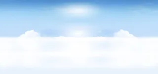 蓝色天空白云太阳光背景素材