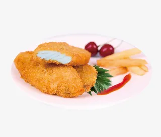 鳕鱼排薯条西餐套餐免抠