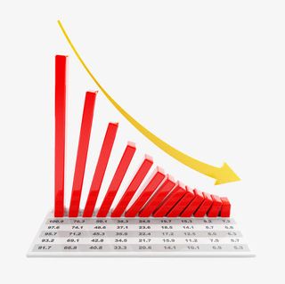 指标下滑素材免抠