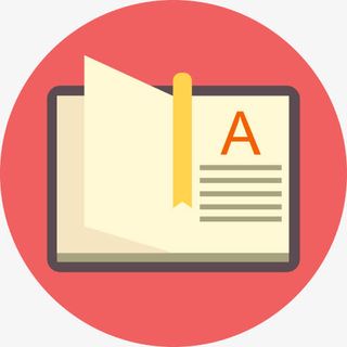 扁平卡通书本算账常用图标免抠