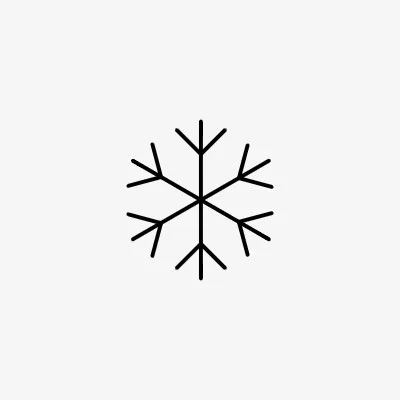 冰雪花icon线性小图标PNG下载免抠