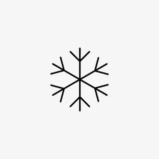冰雪花icon线性小图标PNG下载免抠