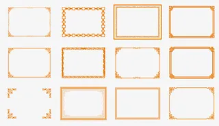 古典边框免抠