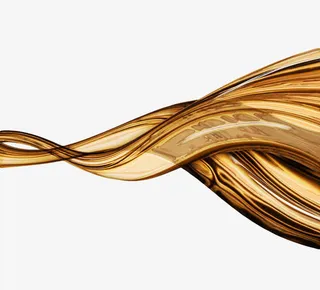 漂浮金色绸缎免抠