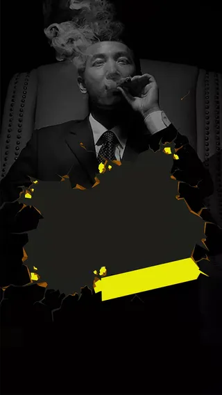 大气商务科技黑色H5背景图高清