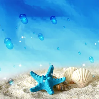 唯美沙滩背景高清