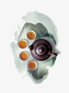 茶香四溢免抠