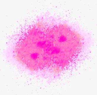 粉色泼墨水彩免抠