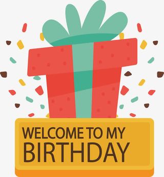 粉红色可爱生日礼物免抠