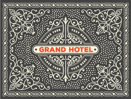 矢量花边边框底纹图标免抠