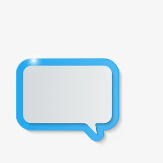 矢量卡通手绘蓝色输入框png免抠