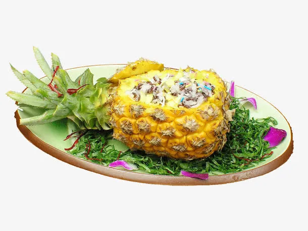 手抓菠萝饭免抠
