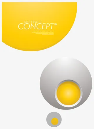 黄色立体背景矢量