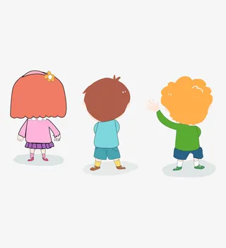 教师节听课的孩子ai素材免抠