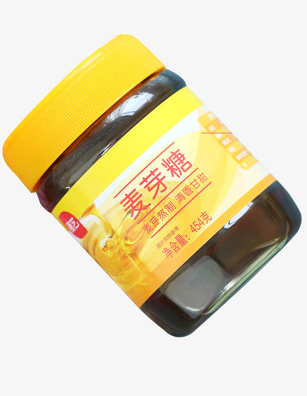 玻璃瓶的麦芽糖免抠