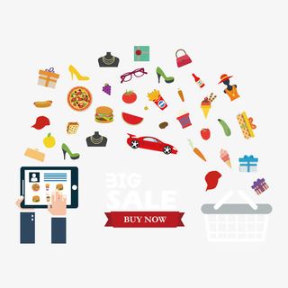 矢量网购元素免抠