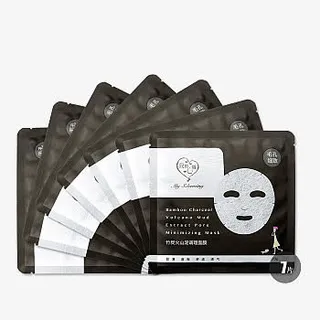 我的心机竹炭火山泥调理面膜免抠