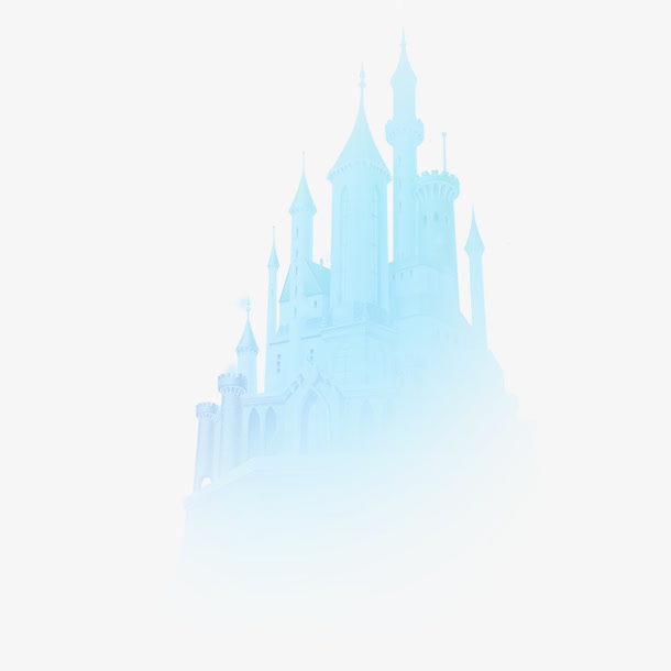 冬季雪景童话城堡免抠图免抠