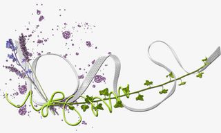 唯美丝带漂浮免抠