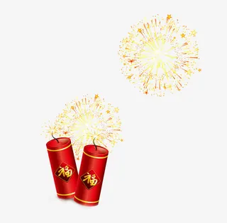 烟花装饰图免抠