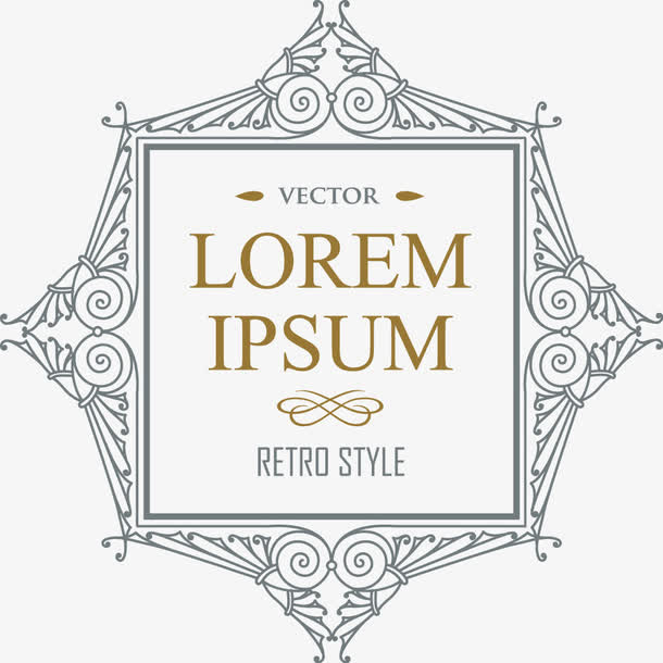 欧式花纹设计免抠