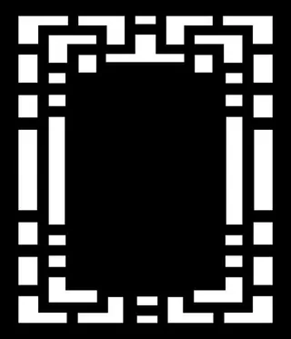 中式窗纹矢量图免抠