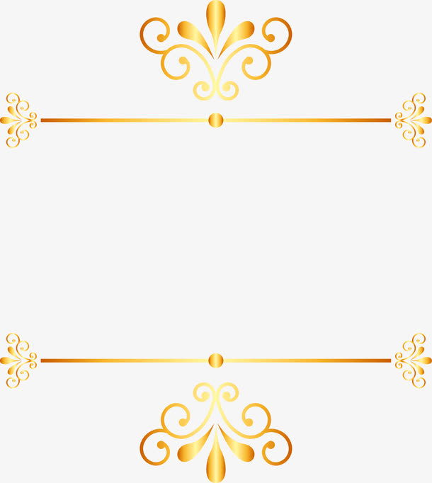 金色尊贵框架免抠