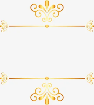 金色尊贵框架免抠