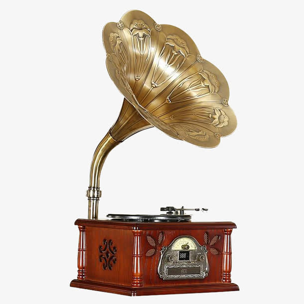 点唱机留声机免抠