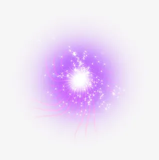 紫色浪漫光效免抠
