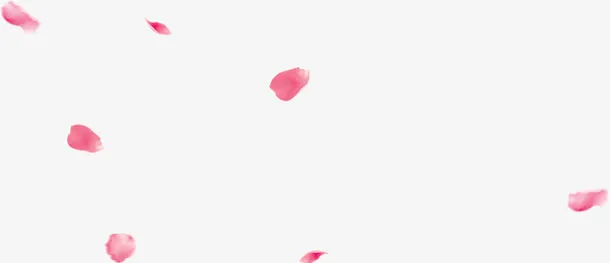 粉红花瓣不规则漂浮图片免抠