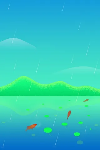 绿色清新H5背景高清