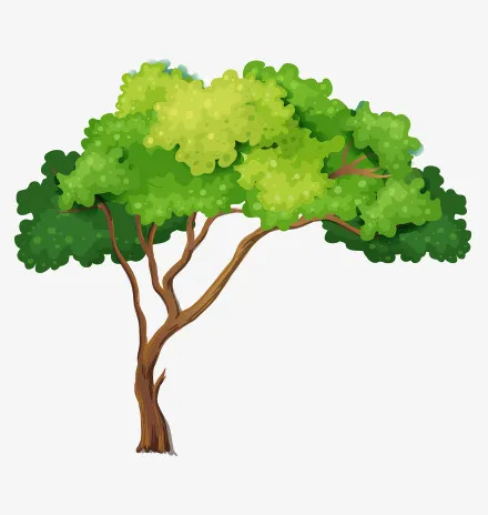 大树春天树木矢量7免抠