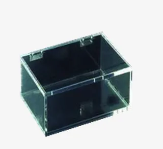 暗黑底色的透明亚克力盒子免抠