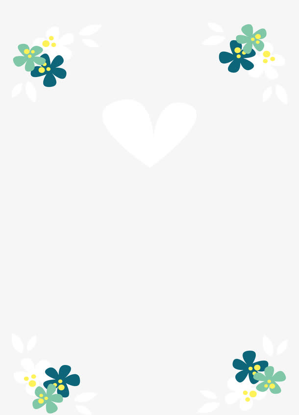 小碎花装饰边框免抠