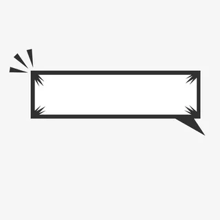 黑色长方形对话框免抠