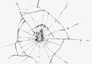 黑色线条裂纹免抠