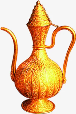 闪闪发光的酒壶设计素材免抠