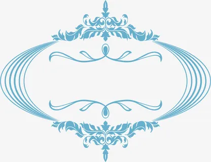 淡蓝色彩灯花纹免抠