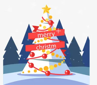 精致圣诞树免抠