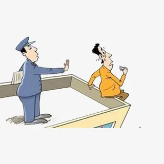 警察正在劝说一个想轻生的男子免抠