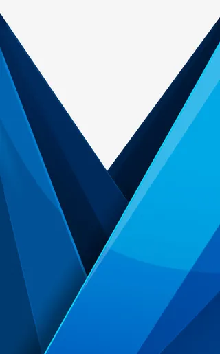 矢量蓝色几何层叠边框免抠