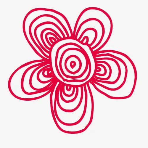 手绘 鲜花 动物 花瓣 蜡笔元素免抠