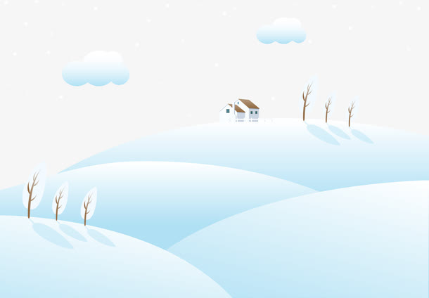矢量雪地免抠